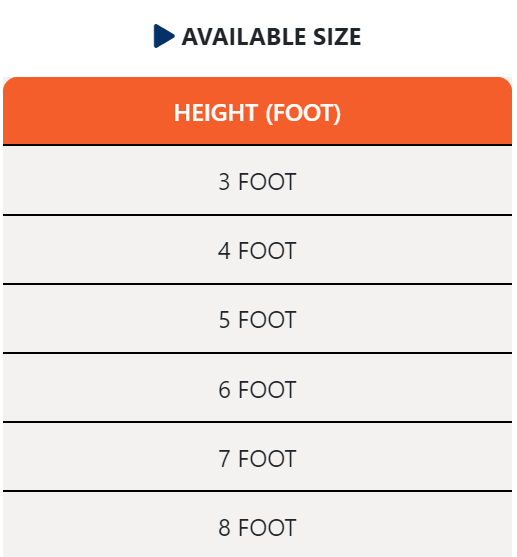 baby ladder sizes